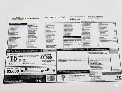2019 Chevrolet Corvette ZR1