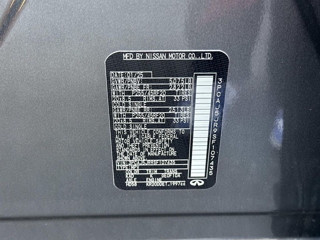 2025 INFINITI QX55 LUXE