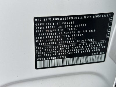 2022 Volkswagen Tiguan 2.0T SE