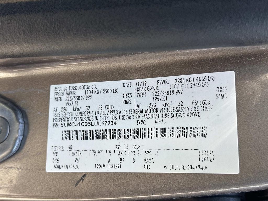 2020 Lincoln Corsair Standard