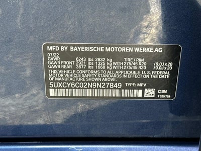 2022 BMW X6 xDrive40i