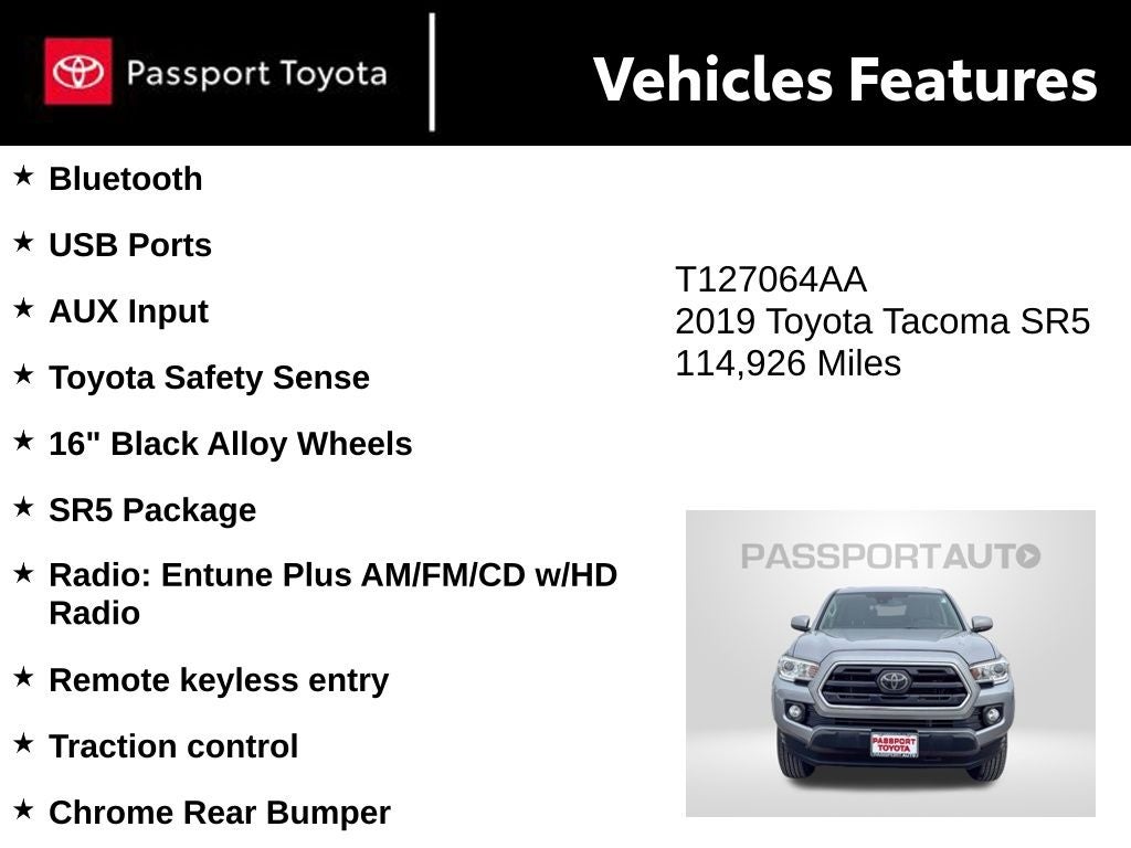 2019 Toyota Tacoma SR5 V6