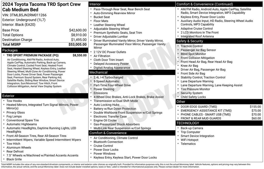 2024 Toyota Tacoma TRD Sport
