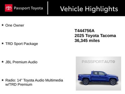 2025 Toyota Tacoma TRD Sport