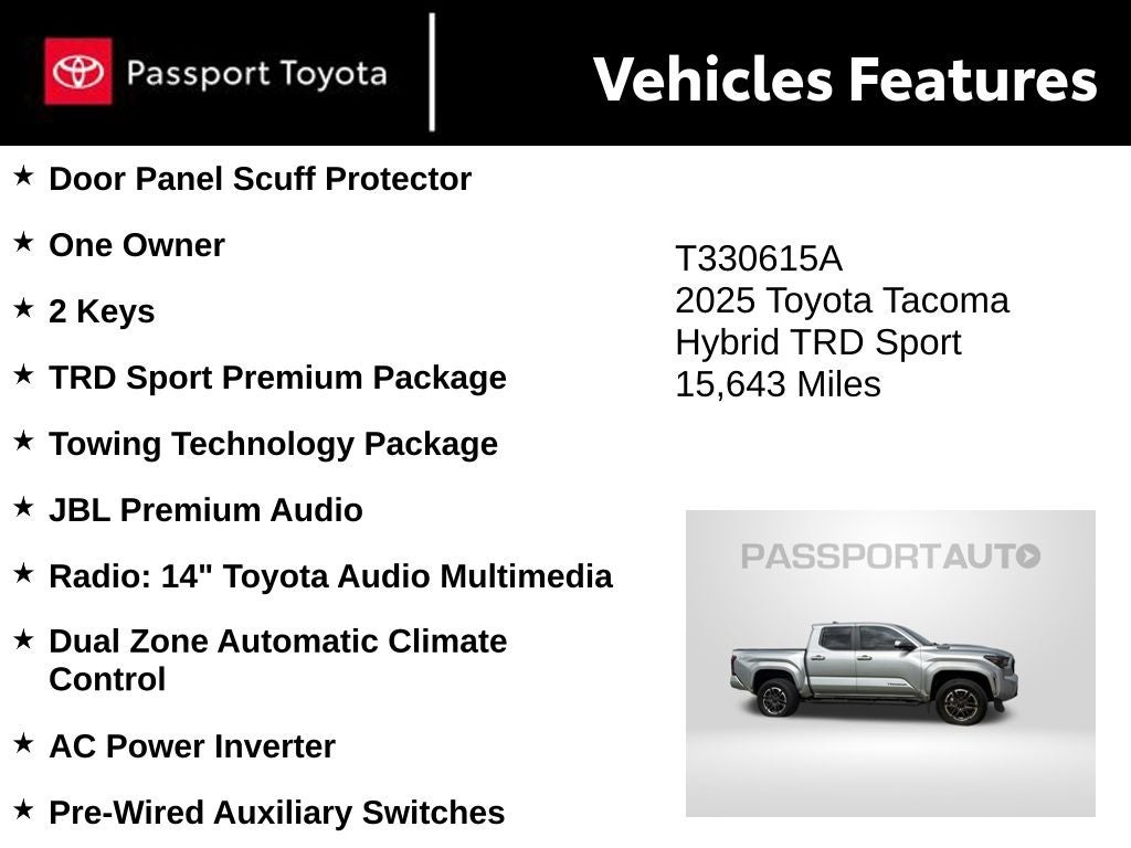 2025 Toyota Tacoma Hybrid TRD Sport