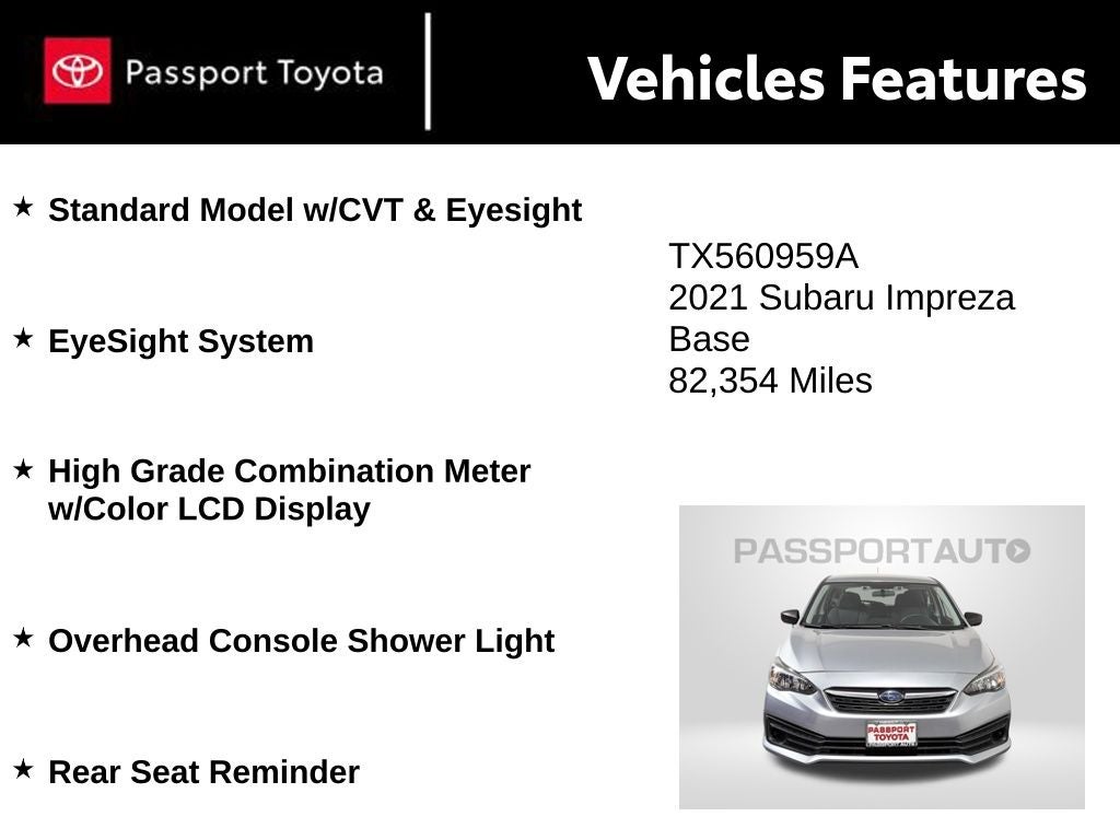 2021 Subaru Impreza Base