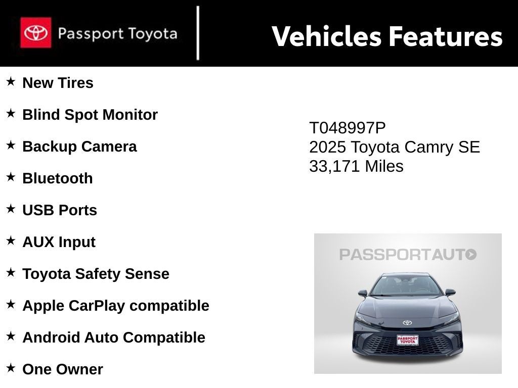 2025 Toyota Camry SE
