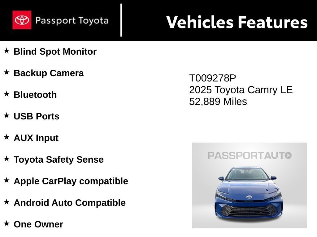 2025 Toyota Camry LE