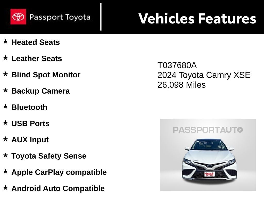 2024 Toyota Camry XSE V6