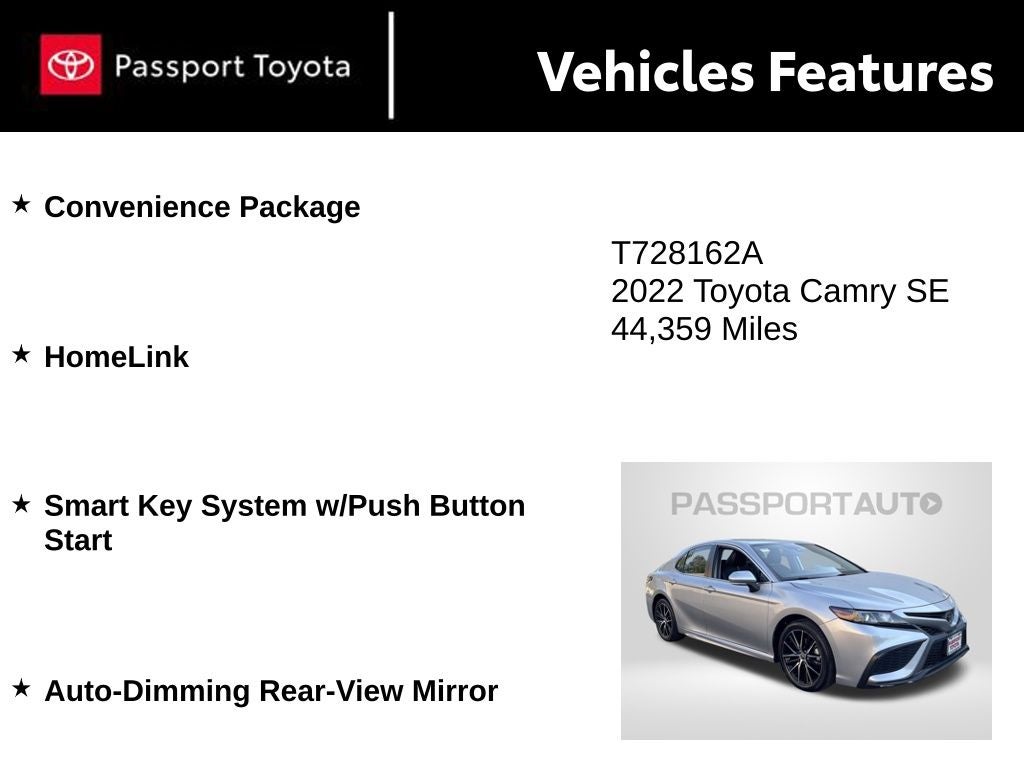 2022 Toyota Camry SE