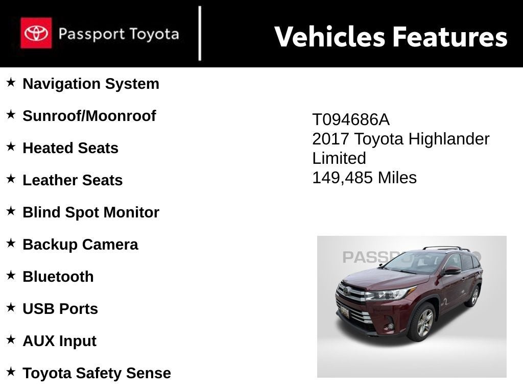 2017 Toyota Highlander Limited