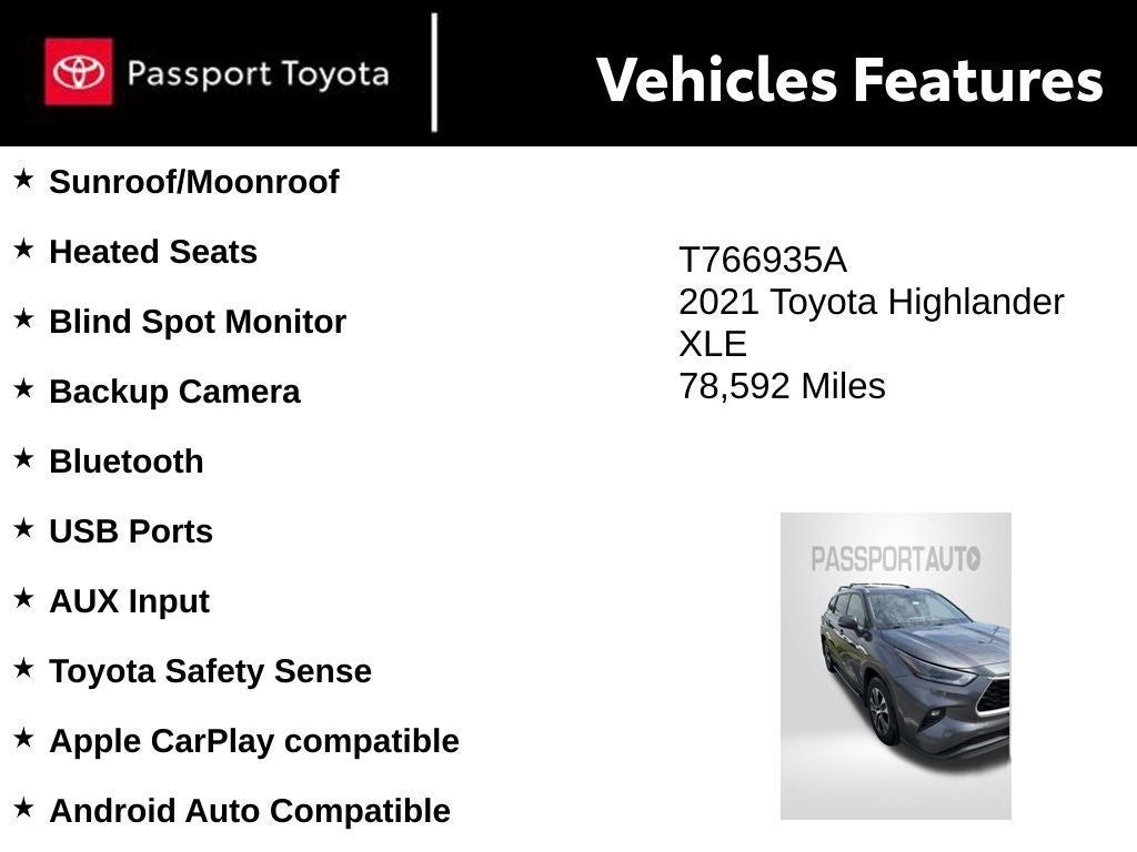 2021 Toyota Highlander XLE