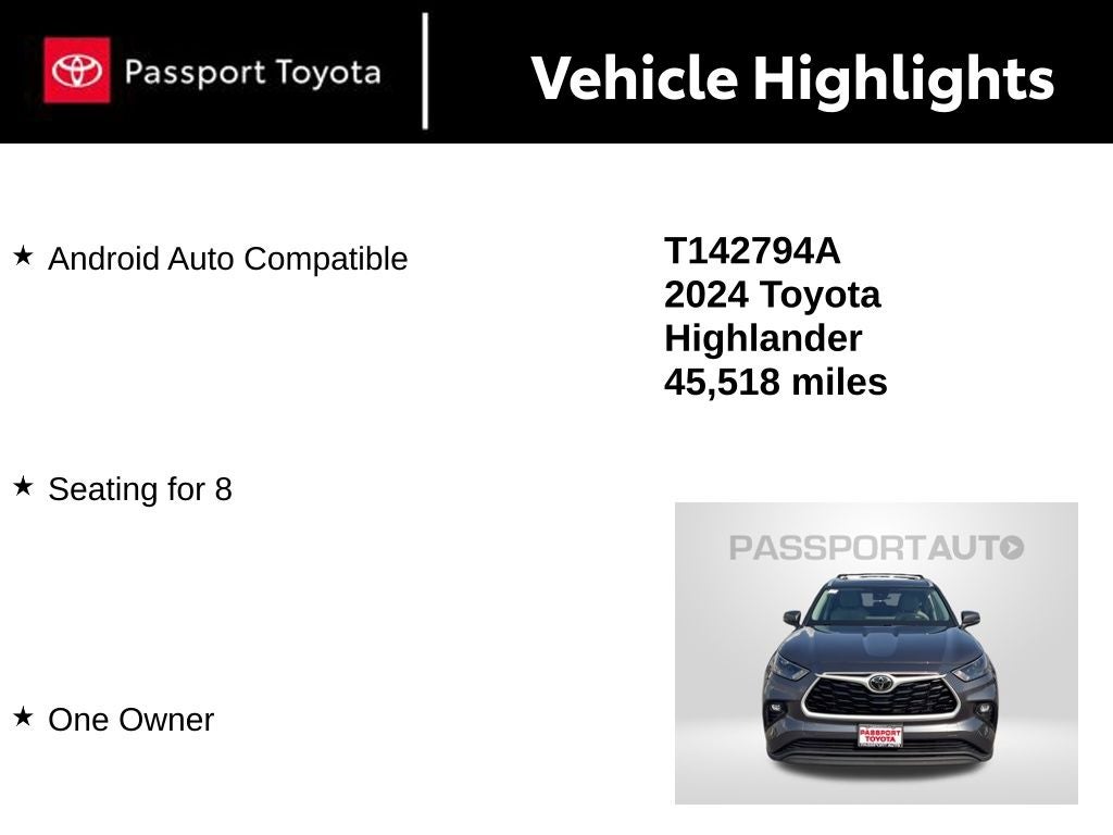 2024 Toyota Highlander XLE