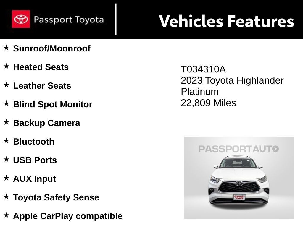 2023 Toyota Highlander Platinum