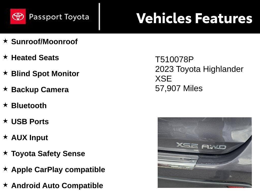 2023 Toyota Highlander XSE