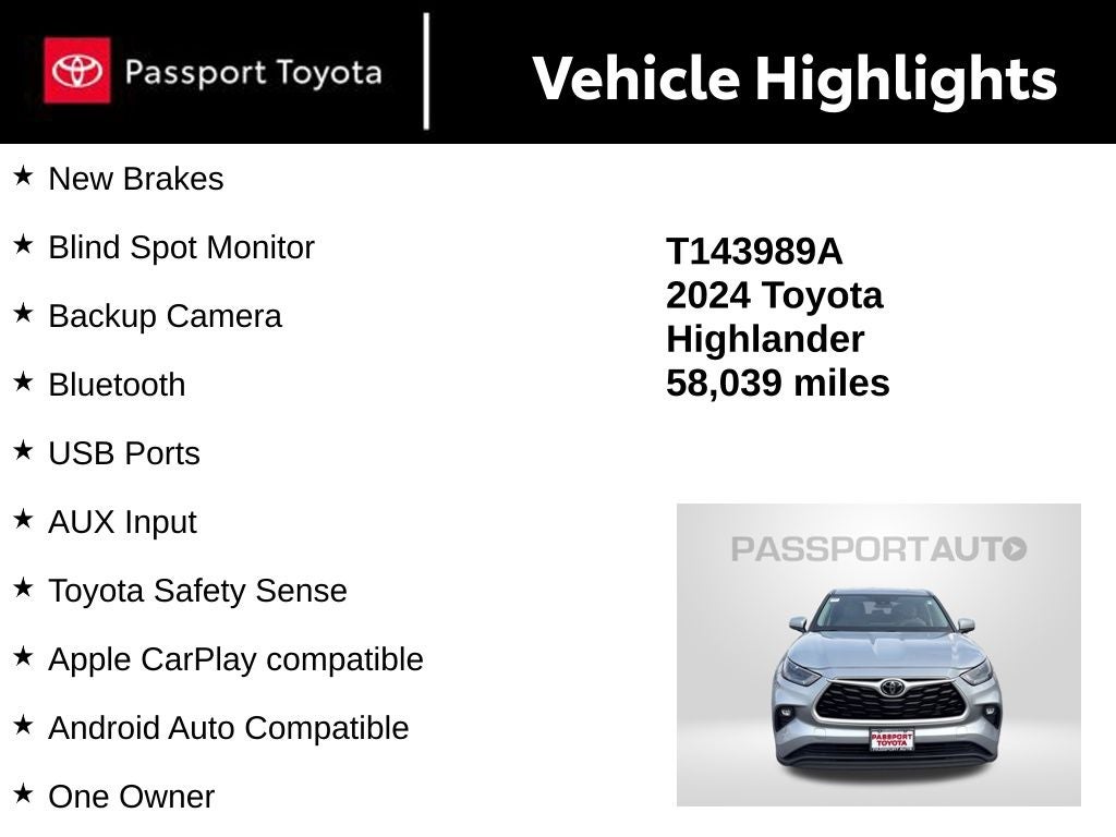 2024 Toyota Highlander LE