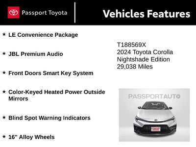 2024 Toyota Corolla SE Nightshade