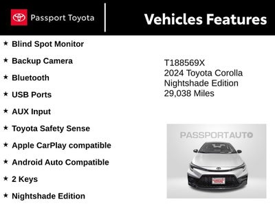 2024 Toyota Corolla SE Nightshade