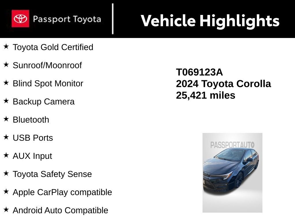 2024 Toyota Corolla XSE