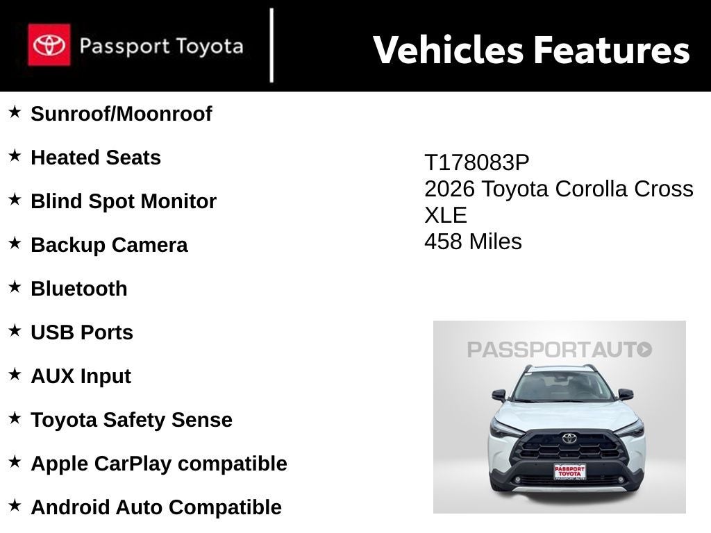 2026 Toyota Corolla Cross XLE
