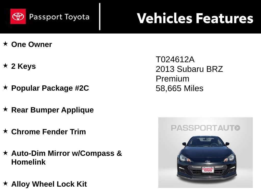 2013 Subaru BRZ Premium