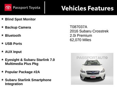 2016 Subaru Crosstrek 2.0i Premium