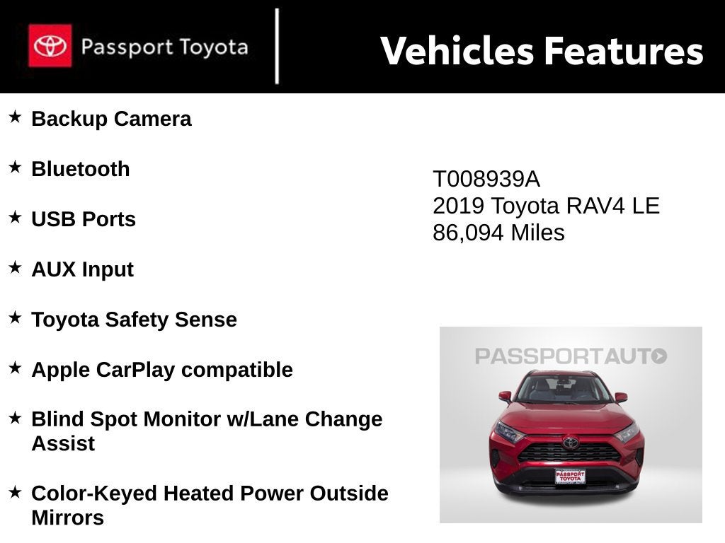2019 Toyota RAV4 LE