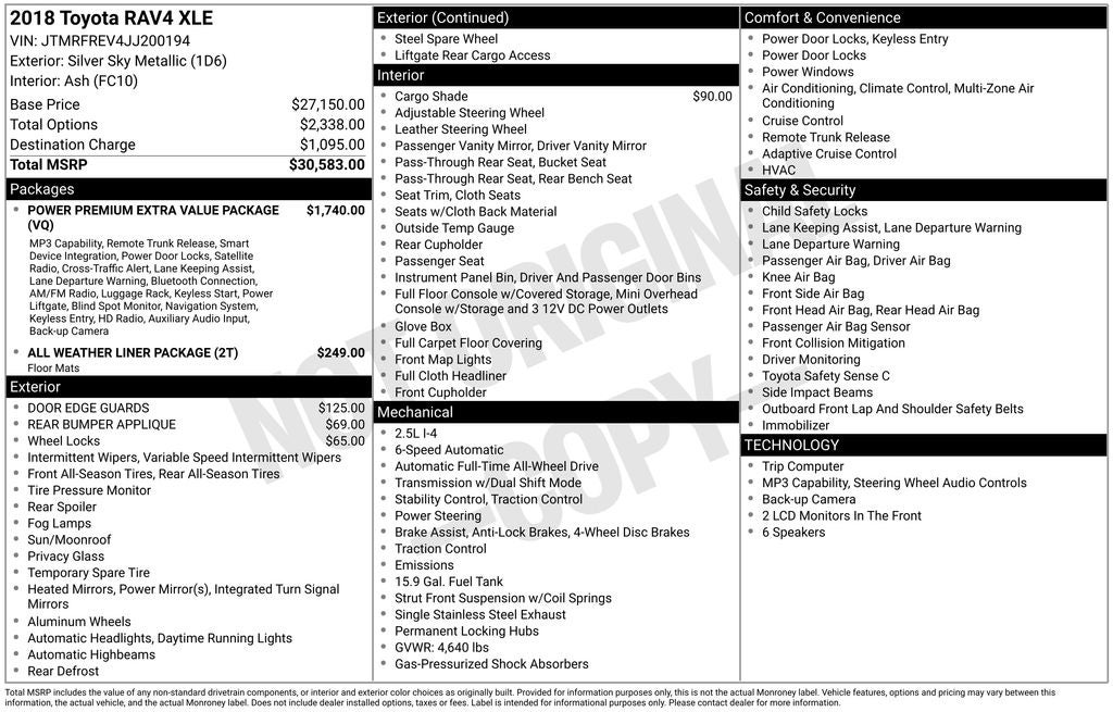 2018 Toyota RAV4 XLE