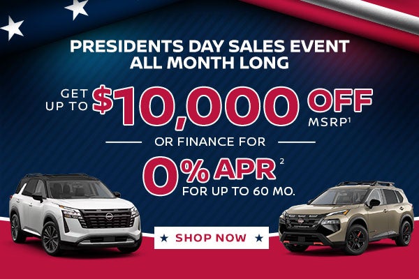Presidents Day Sales Event All Month Long
