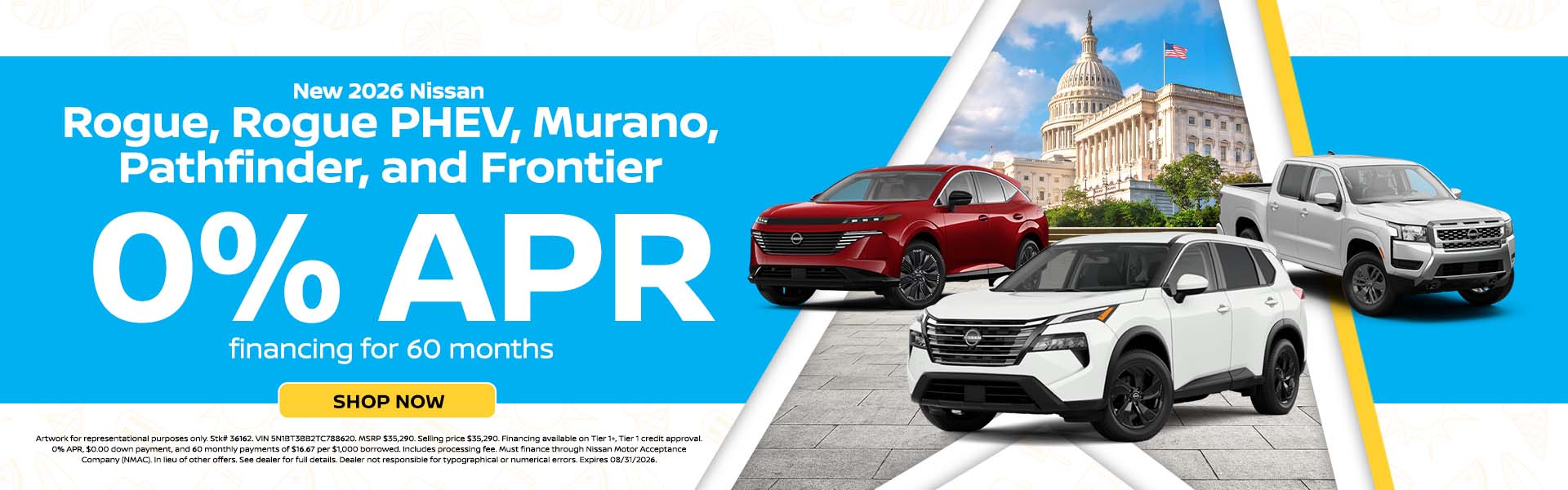 0% APR for 60 months